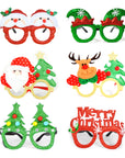 Merry Christmas Glasses Photo Prop Kit (6 pack)