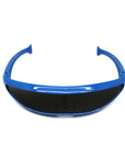 Blue Futuristic Cyclops Glasses