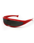 Red Futuristic Cyclops Glasses