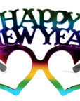 Happy New Year (Rainbow Heart) Party Glasses