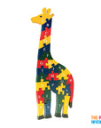 Wooden Giraffe Alphabet Number Block Puzzle