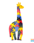 Wooden Giraffe Alphabet Number Block Puzzle