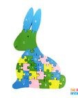 Wooden Rabbit Alphabet Number Block Puzzle