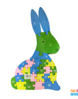 Wooden Rabbit Alphabet Number Block Puzzle