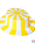 Plastic Boat Hat (Yellow and White)
