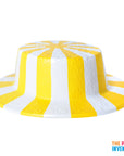 Plastic Boat Hat (Yellow and White)