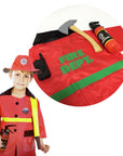 Children Fire Fighter Costume and Accessories Kit (4-6 Years)