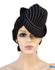 Mini Pinstripe Trilby Hair Hat