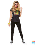 Adult Womens Back to the 80s Printed T-Shirt