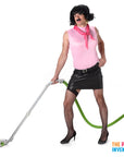 Adult Mens Rock n Roll House Wife Costume