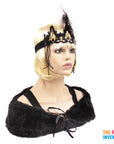 Black FAUX MINK WRAP