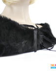 Black FAUX MINK WRAP