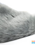 Grey FAUX MINK WRAP