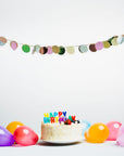 Metallic Circles Garland (Dark)