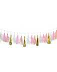 Pink and Gold Tassel Garland
