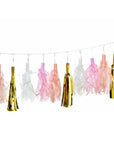Pink and Gold Tassel Garland