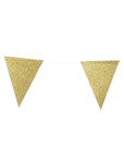 Small Glitter Bunting Flags (Gold)