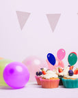 Small Glitter Bunting Flags (Iridescent)