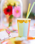 Rainbow Carnival Paper Cups (8pk)