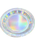 Iridescent Silver Paper Plates (6pk)