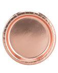 Large Rose Gold Paper Plates (10pk)