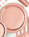Large Rose Gold Paper Plates (10pk)