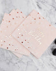 Rose Gold Happy Birthday Napkins 16pk