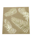 Brown Craft Napkins with Gold leaf foil (16pk)