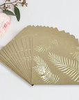 Brown Craft Napkins with Gold leaf foil (16pk)