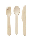 Rustic Wooden Cutlery Set (12pk)