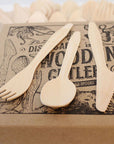 Rustic Wooden Cutlery Set (12pk)