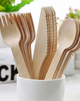Rustic Wooden Cutlery Set (12pk)