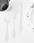 Deluxe Plastic Cutlery Set (Ivory)