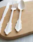 Deluxe Plastic Cutlery Set (Ivory)