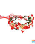 Red Forrest Orchid Flower Crown
