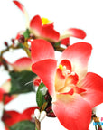 Red Forrest Orchid Flower Crown