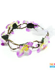 Purple Forrest Orchid Flower Crown