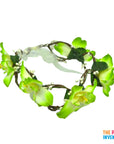 Green Forrest Orchid Flower Crown