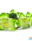 Green Forrest Orchid Flower Crown