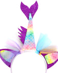 Mermaid Unicorn Headband Pastels