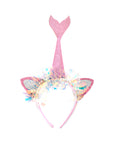 Mermaid Tinsel Headband Pink