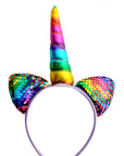 Rainbow Sequin Unicorn Headband