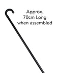 DIY Short Black Plastic Cane