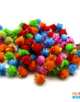 Glitter Craft Pom Poms (Mini)