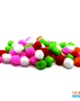 Plain Craft Pom Poms (Small)