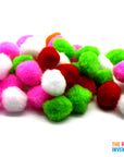 Plain Craft Pom Poms (Small)
