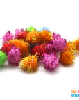 Glitter Craft Pom Poms (Medium)