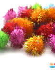 Glitter Craft Pom Poms (Medium)