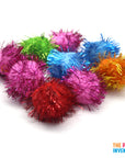 Glitter Craft Pom Poms (Large)