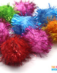 Glitter Craft Pom Poms (Large)